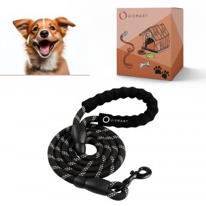Laisse noir pour Chien en Nylon Réglable Solide de Haute Qualité Ré...