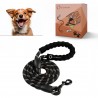 Laisse noir pour Chien en Nylon Réglable Solide de Haute Qualité Ré...