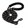 Laisse noir pour Chien en Nylon Réglable Solide de Haute Qualité Ré...