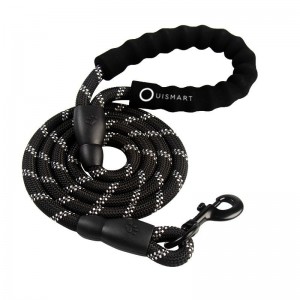 Laisse noir pour Chien en Nylon Réglable Solide de Haute Qualité Ré...