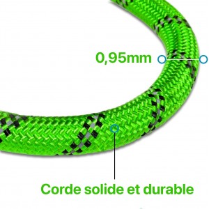Laisse vert pour Chien en Nylon Réglable Solide de Haute Qualité Ré...