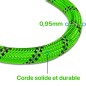 Laisse vert pour Chien en Nylon Réglable Solide de Haute Qualité Réfléchissant 1,5 m Corde Grands ou Moyens Chiens