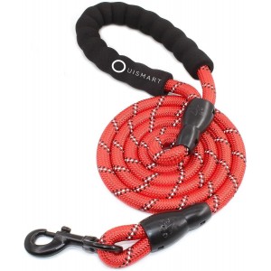 Laisse rouge pour Chien en Nylon Réglable Solide de Haute Qualité R...