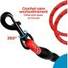 Laisse rouge pour Chien en Nylon Réglable Solide de Haute Qualité R...