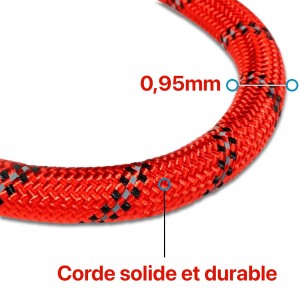 Laisse rouge pour Chien en Nylon Réglable Solide de Haute Qualité R...