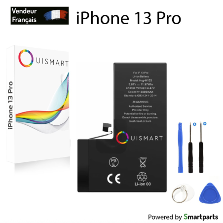 OuiSmart® BATTERIE POUR IPHONE 13 PRO INTERNE NEUVE DE REMPLACEMENT...