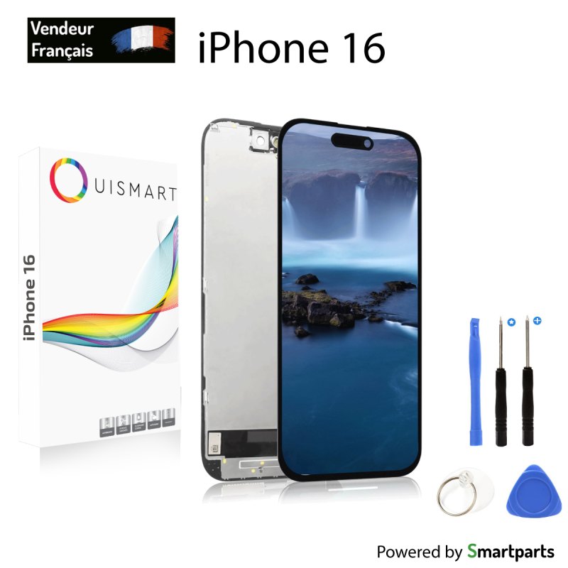 ECRAN POUR IPHONE 16 RETINA VITRE TACTILE INCELL + OUTILS